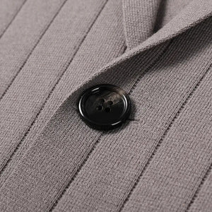 Men Knitted Cardigan Jacket Blazer
