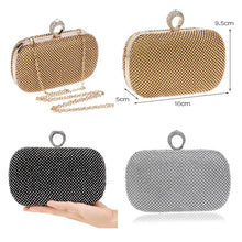 Load image into Gallery viewer, Women Diamond-Studded Chain Shoulder Evening Handbag