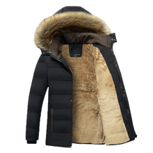 Load image into Gallery viewer, Men Waterproof Hooded Fur Collar Jacket