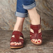 Load image into Gallery viewer, Women Orthopedic Low Heels Comfy Sandals
