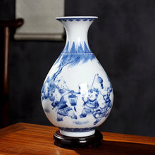 Load image into Gallery viewer, Ceramics Under-glazed Blue and white Porcelain Vase