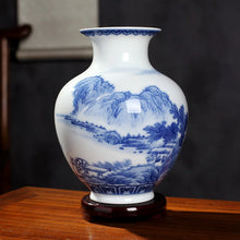 Load image into Gallery viewer, Ceramics Under-glazed Blue and white Porcelain Vase