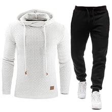 Load image into Gallery viewer, Men Tracksuit Fleece Two Piece Hooded Pullover Set