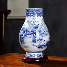 Load image into Gallery viewer, Ceramics Under-glazed Blue and white Porcelain Vase