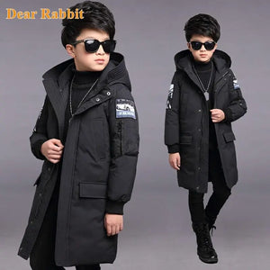 Boys Winter Warm Down Cotton-padded Coat Thickening Outerwear