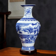 Load image into Gallery viewer, Ceramics Under-glazed Blue and white Porcelain Vase