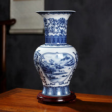 Load image into Gallery viewer, Ceramics Under-glazed Blue and white Porcelain Vase