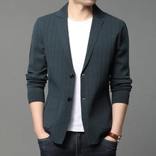 Load image into Gallery viewer, Men Knitted Cardigan Jacket Blazer