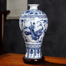 Load image into Gallery viewer, Ceramics Under-glazed Blue and white Porcelain Vase