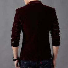 Load image into Gallery viewer, Mens Velvet Wedding Dress Blazer