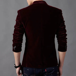 Mens Velvet Wedding Dress Blazer