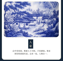 Load image into Gallery viewer, Ceramics Blue And White Landscape Pattern Vase