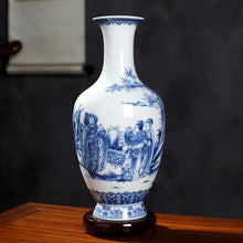Load image into Gallery viewer, Ceramics Under-glazed Blue and white Porcelain Vase