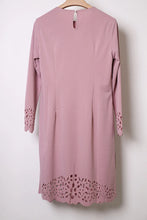 Load image into Gallery viewer, Muslim Dress Women Long Top Hollow Solid Islamic Clothing Hijab Dresses