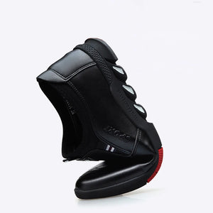 Men's Leather Casual Soft-Soled Non-Slip Breathable Sneakers Shoes