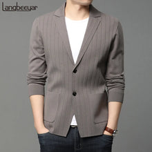 Load image into Gallery viewer, Men Knitted Cardigan Jacket Blazer