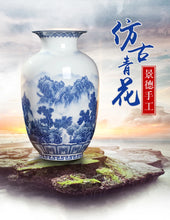 Load image into Gallery viewer, Ceramics Under-glazed Blue and white Porcelain Vase