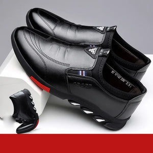 Men's Leather Casual Soft-Soled Non-Slip Breathable Sneakers Shoes