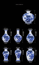 Load image into Gallery viewer, Elegant Blue and White Porcelain Vases