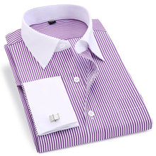 Load image into Gallery viewer, Men French Cufflinks Casual Dress Shirts