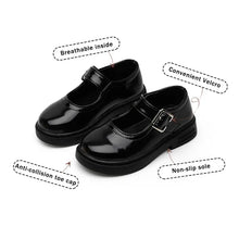 Load image into Gallery viewer, Girls College-Inspired Leather Stylish and Comfy School Shoes