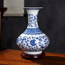 Load image into Gallery viewer, Ceramics Under-glazed Blue and white Porcelain Vase