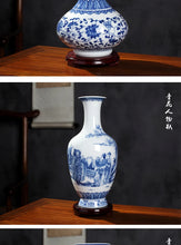 Load image into Gallery viewer, Ceramics Under-glazed Blue and white Porcelain Vase