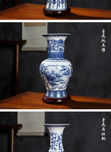 Load image into Gallery viewer, Ceramics Under-glazed Blue and white Porcelain Vase