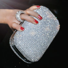 Load image into Gallery viewer, Women Diamond-Studded Chain Shoulder Evening Handbag