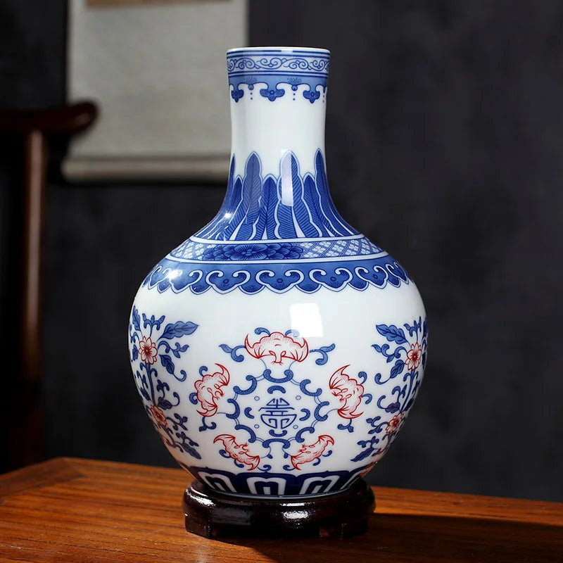 Ceramics Under-glazed Blue and white Porcelain Vase