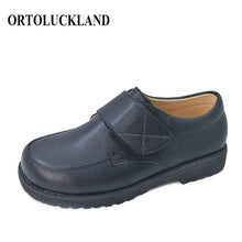 Load image into Gallery viewer, Boys Leather Orthopedic Flats Kids Moccasins School Shoes