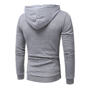 Men Tracksuit Fleece Two Piece Hooded Pullover Set