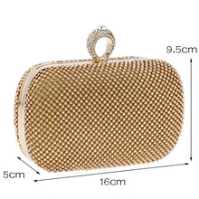Load image into Gallery viewer, Women Diamond-Studded Chain Shoulder Evening Handbag