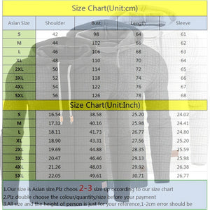 Men Tracksuit Fleece Two Piece Hooded Pullover Set