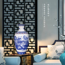 Load image into Gallery viewer, Ceramics Blue And White Landscape Pattern Vase