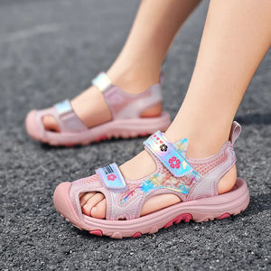 Girls Hollow Fashion Soft Bottom Anti-Collision Sports Shoes