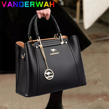 Load image into Gallery viewer, Women Soft Leather Luxury Designer 3 Layers Shoulder Crossbody Tote