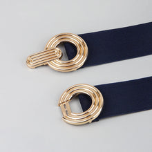 Load image into Gallery viewer, Women Simple Waist Elastic Ladies Band Round Buckle Belt