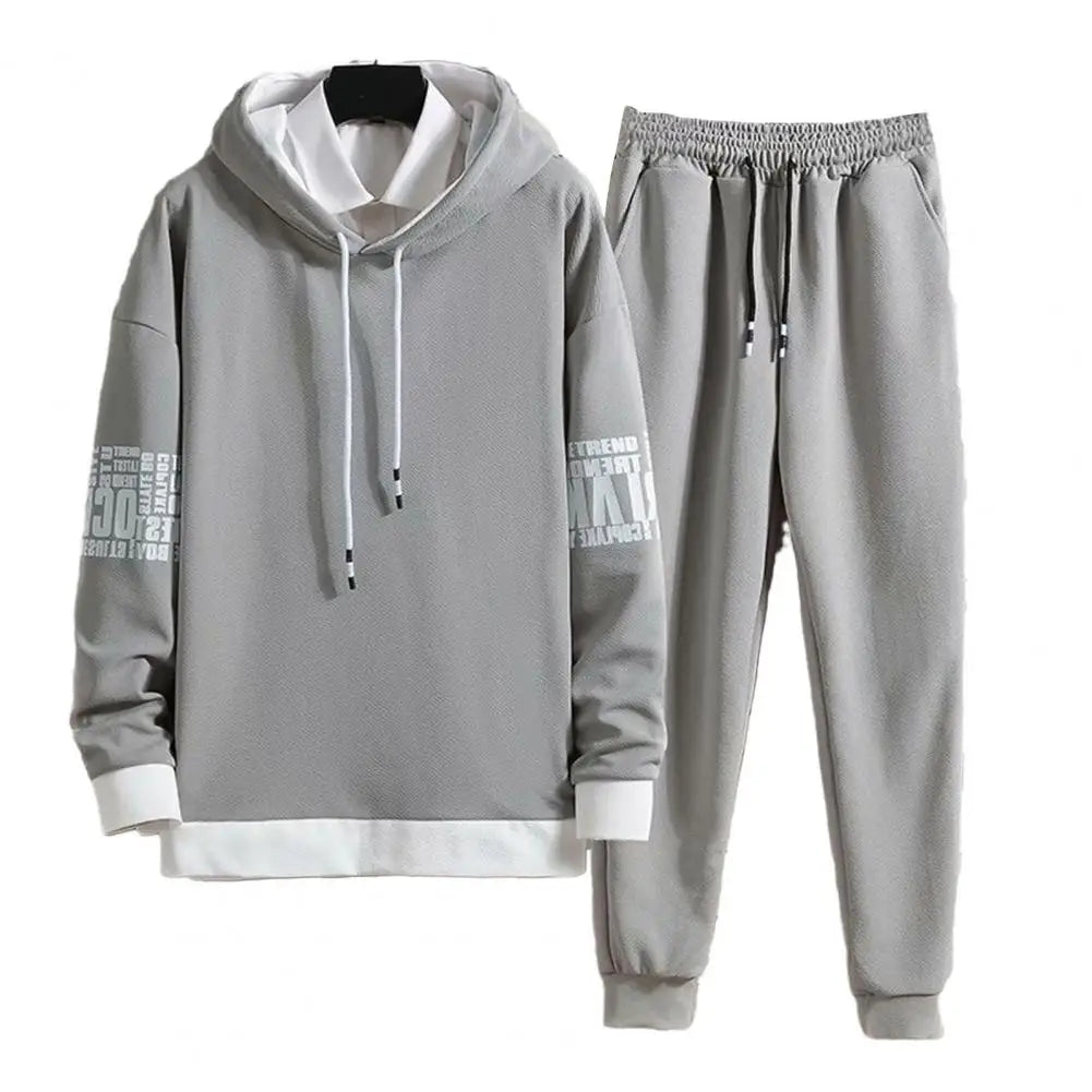 Men Hoodie Fitness Gym Sportswear Suit