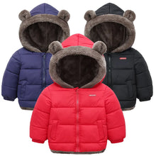 Load image into Gallery viewer, Boys Cashmere Children Coat Winter Thicken Jacket