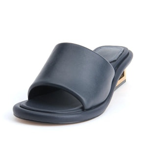 Women White Fend Mid Heel Sandals