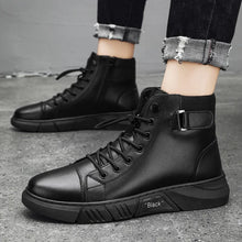 Load image into Gallery viewer, Men&#39;s Motorcycle Comfortable Platform Boots