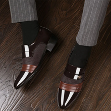 Load image into Gallery viewer, Men PU Leather Luxury Plus Size Party Office Business Shoes