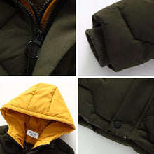 Load image into Gallery viewer, Boys Jacket Autumn Winter Thicken Warm Jackets Long Style Zipper