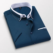 Load image into Gallery viewer, Men Short Sleeves Button Up Shirt