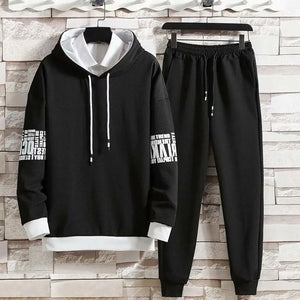 Men Hoodie Fitness Gym Sportswear Suit