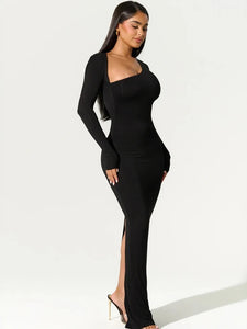 Black Evening Party Dress Women