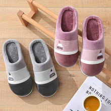 Load image into Gallery viewer, Men Indoor Home Non Slip Versatile Plush Cotton Slippers