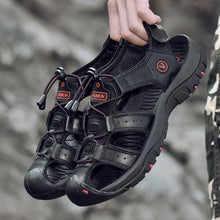 Load image into Gallery viewer, Men Genuine Leather Outdoor Sandals