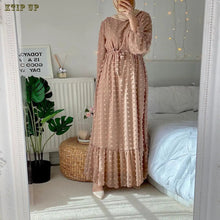 Load image into Gallery viewer, Muslim Long Kimono Hijab Dress for Women